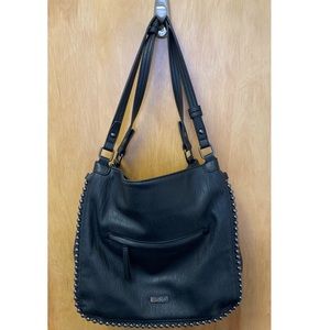 Jessica Simpson Camille Black Leather Purse